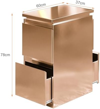 Stainless steel Beauty Salon Storage Cabinet, 3 Drawers Barber Salon Station for Hair Stylist, Barber Salon Station Styling Station Equipment, Barber Shop Beauty Spa Tattoo Tool Storage Cabinet - Image 2