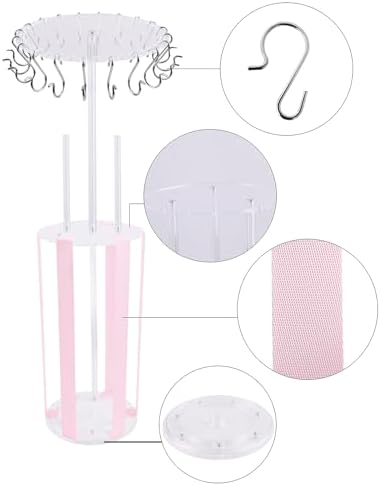 Bow Holder Bow Organizer for Girls,Baby Hair Clips Storage Stand, Rotatable Hair Accessory Organizer Rack for Baby Newborn Infant Toddler Kids (snzp-18-1) - Image 3