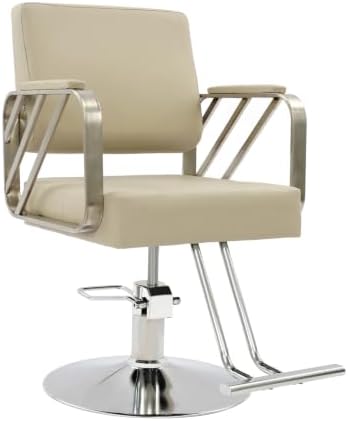 Barber Salon Chair, Multi-Function Beauty Spa Hair Styling Salon Chair Height Adjustable, 360° Swivel Styling Barber Chairs for Barber Shops Homes Spas by InSyoForeverEC