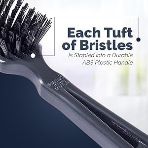 Stanley Commander for Her Hairbrush – Detangling Brush for Wet or Dry Hair – Nylon Bristles Reduce Frizz – Scalp Massager Hair Brush for Thick, Thin, Curly, Straight Hair (Black) - Image 2