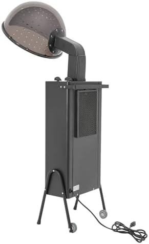 Hooded Hair Dryer, 1200W Professional Salon Hair Dryer with 3 Temperature Settings & 60 Minute Timer, Portable Standing Hair Dryer Hair Care Equipment for Beauty Salon and Home by Unknown
