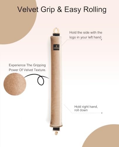 YOSHUYUKI Velvet Heatless Curls Overnight Flexible Curling Rods Heatless Curlers No Heat Damage Foam Hair Rollers for Short Long Hair to Sleep in with Triangular Satin Scarf - Image 5