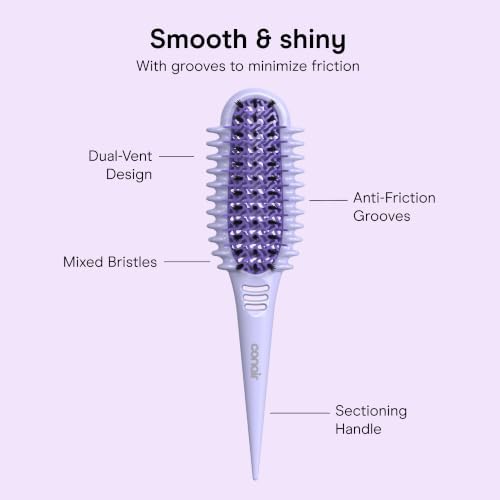 Conair Curl Define Pro Detangling Hair Brush, Loose Curls & Short Hair - Image 4