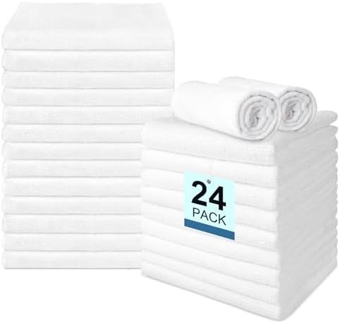 UNIMADE 24 Pack Hand Towels Set -Microfiber Highly Absorbent Gym Towels by Unimade