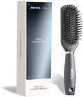 RHOS Hair Brush for Men - Detangler Hair Brush for Styling/Massage - Nylon Bristles with Cushion for Wet & Dry Hair, Bangs, Thin, Short Hair - Gray by RHOS