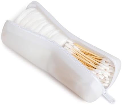 Cotton Round & Swab Travel Case, 2-in-1 QTip Hair Organizer by VisFresh