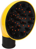 Hair Dryer Diffuser Attachment, ABS Blow Dryer Diffuser for Curly Hair Drying and Styling, Yellow, 7.87 x 6.10 in by Unknown