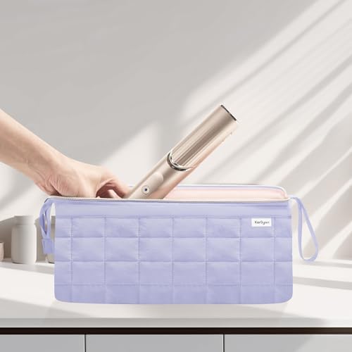 KarSyon Dyson Airwrap Travel Case for Hair Dryer Shark Flex Style Lavender - Image 3
