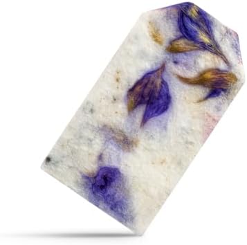 50 Purple Plantable Seed Paper Tags with Wildflower Seeds by SeedBloom