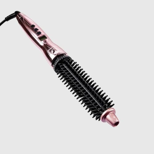 CALISTA Perfecter Heated Round Brush, Waves & Shoulder Hair, 1", Rose Gold - Image 2
