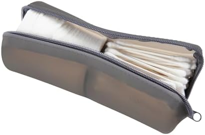 Cotton Round Swab Travel Case, 2-in-1 Beauty Organizer, (Black) by VisFresh