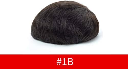 Lordhair Mens Hair System, 8x10 inch, 0.08mm Thin Skin Base, #1B - Image 2