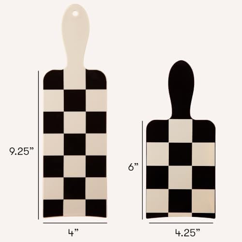 FRAMAR Checkered Balayage Board and Paddle Set, Highlighting Board, 2 Pack - Image 3