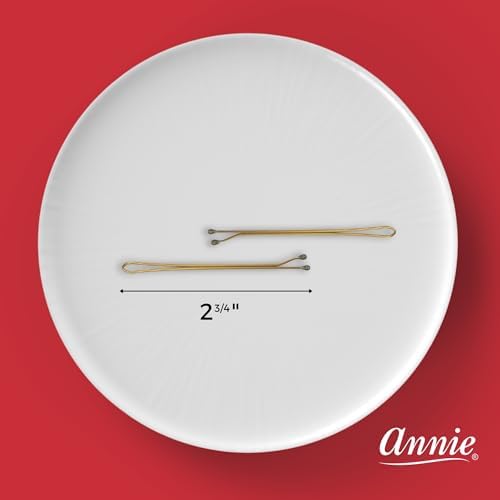 Annie 2 3/4" Roller Pins Set, Metal Hair Clips - 40 Count (Bronze) - Image 3