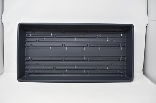 10 Plant Growing Trays (with Drain Holes) - 20" x 10" - Perfect Garden Seed Starter Grow Trays: for Seedlings, Indoor Gardening, Growing Microgreens, Wheatgrass & More - Soil or Hydroponic - Image 2
