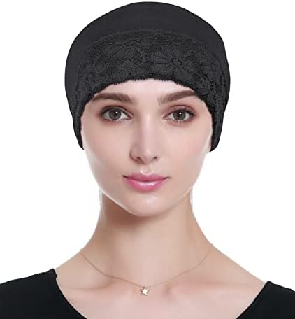 Lace Beanie Sleep Caps Head Coverings for Women Hair Loss - Image 4