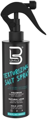 L3 Level 3 Sea Salt Spray for Hair, Texturizing, Beachy Waves, 8.45 fl oz by L3