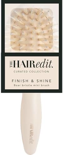 The Hair Edit Mini Finish & Shine Boar Bristle Brush for Smooth Shiny Hair - Image 6