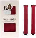 Overnight Hair Curlers Heatless Curls,SXWFYZ No Heat & Damage Velvet Curling Rods Hair Rollers for Long Short Hair Care Styling Tools(Wine Red 3PCS W/Silk Scarf) by Unknown