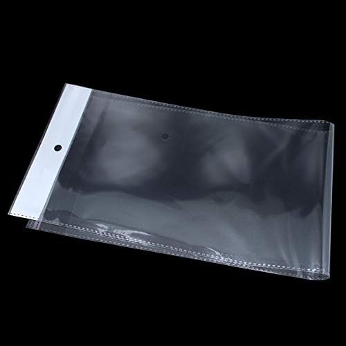 PABCK 100 Pack Clear Self Adhesive Hair Packaging Bags 4.13x21.6 inch - Image 2