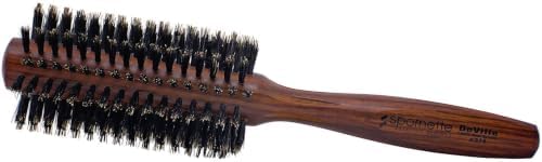 Spornette Deville Boar Bristle Round Brush for Women - Round Hair Brush for Blow Drying, Curling & Styling - Adds Shine, Volume & Lift to All Hair Types (2 Inch) by SPORNETTE