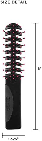 Cricket Static Free Volumizer Hair Brush - Blow Drying, Styling, and Detangling All Hair Types, Long, Short, Thick, Thin, Curly, Straight, and Wavy (Black) - Image 3