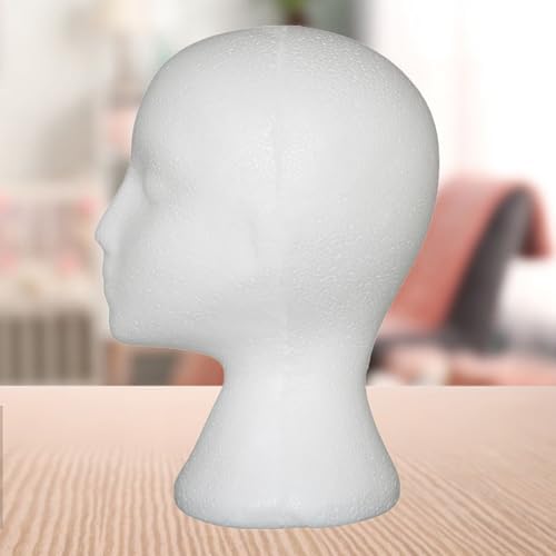 Head Stand,​Hat Jewelry Holder Smooth Surface Foam Mannequin Head - Image 5