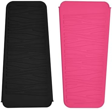 2 Pack Silicone Heat Resistant Travel Pouch for Straighteners, Crimpers, Curling Wands, Flat Irons and Hot Hair Styling Tools by EIOKIT