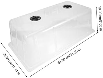 Plant Insulation Cover 54x29x18cm Plastic Air Vent Dome - Image 2