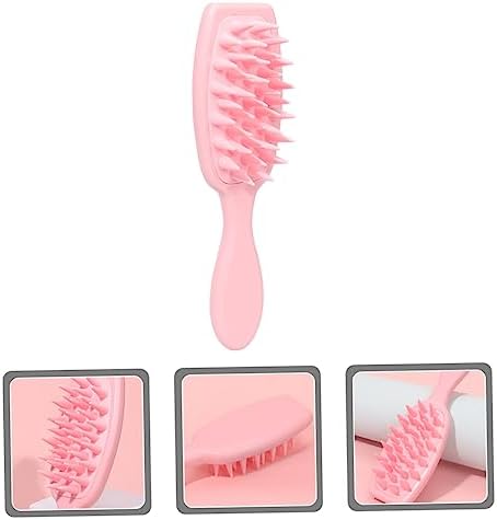 POPETPOP Scalp Massager Shampoo Brush Pink for All Hair Types - Image 3