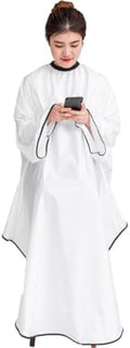 Hairdressing Cape Pongee Dyeing Tools with Sleeves, Waterproof Polyester by Healvian