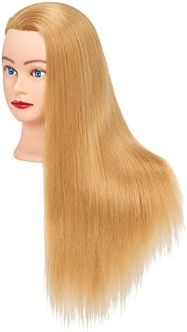 Mannequin Head 26-28" Synthetic Blonde Hair for Hairdresser - Image 3