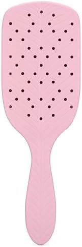Wet Brush Go Green Thick Hair Paddle Detangling Brush, Pink - Ultra-Soft IntelliFlex Bristles With AquaVent - Gently Loosens Knots While Minimizing Pain - Curly, Coarse, Long, Wet & Dry Hair - Image 2