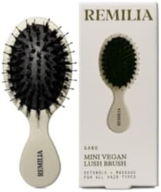 Smoothing Paddle Hair Brush for Frizz Control, Snag free Scalp Comfort by RemiliaHair