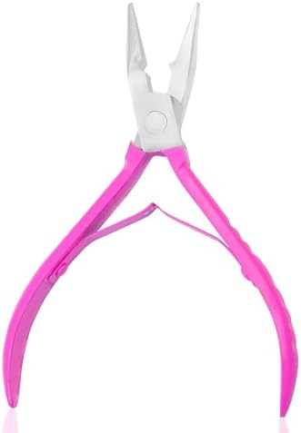 Hair Extension Pliers for Bead Extensions, Pink, Micro Links Tool by SIVOTE