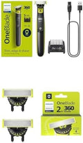 Philips Norelco OneBlade 360 Hybrid Electric Trimmer & Shaver with Replacement Blades, Frustration Free Packaging by PhilipsNorelco