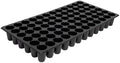 SUNPACK 21" x 11" Heavy Duty 72-Cell Circular Insert Tray, Black, 2.5" - Ideal for Greenhouses or Indoor Gardening - Holds Up to 72 Different Seeds by SUNPACK