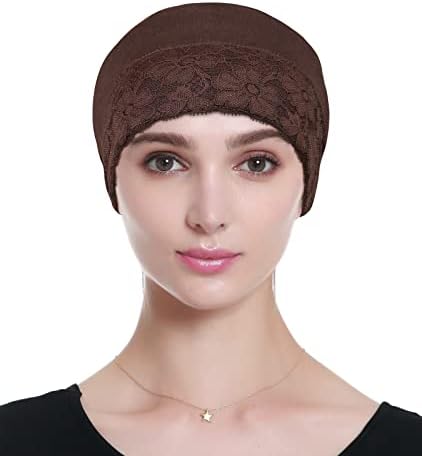 Lace Beanie Sleep Caps Head Coverings for Women Hair Loss - Image 3
