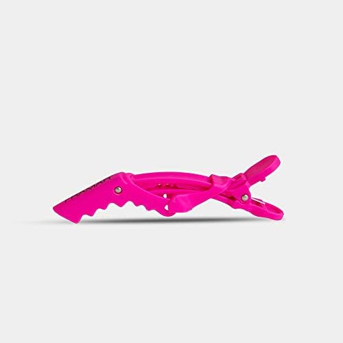 Framar Gator Grips Pink Styling Hair Clips, Rubberized – 4 Pack - Image 5