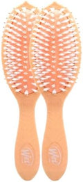Wet Brush Go Green Coconut Oil Infused Detangling Hair Brush - Pain-Free Ultra-Soft Detangler Bristles Glide Through Tangles with Ease - Protects Against Split Ends (Pack of 2) by WetBrush