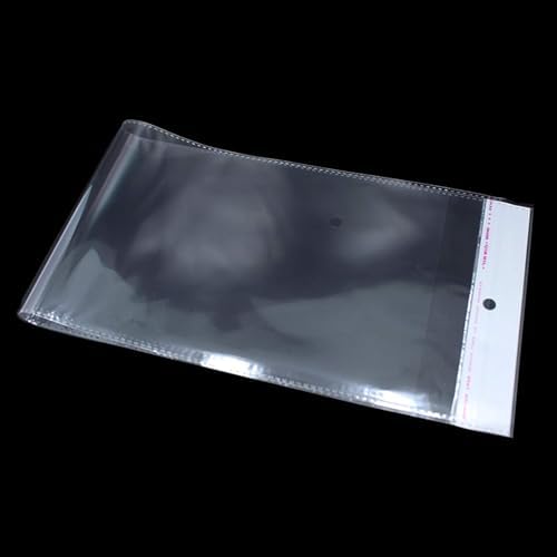 FERENLI 100 Pcs 4.1x22.8 inch Self Adhesive Clear Wig Storage Bags - Image 2