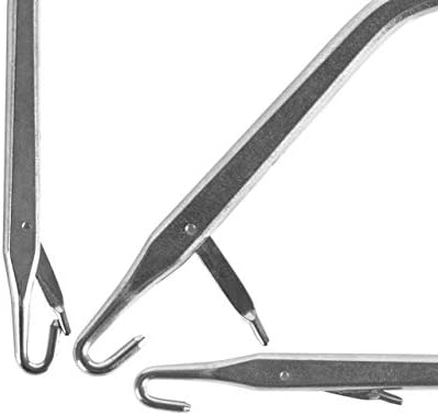 2 Pieces 6.3 Inch Wooden Bent Latch Hook Crochet Needle, Knitting Tool for Rug Making and Art Crafts - Image 4