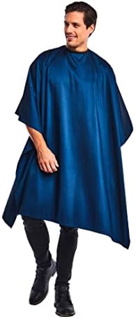 Betty Dain Lightweight Crinkle Nylon Hair Cutting/Styling Cape, Navy - Image 5