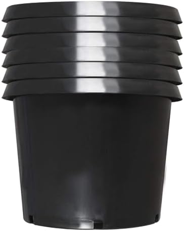 25 Gallon Nursery Pot 5-Pack 25 Gal Plastic Garden Planter Pots by XCSHUS