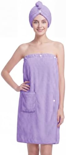 Oversized Bath Towel Wrap for Women with Plus Size Hair Dry Towel Set by HHomeZzz