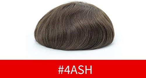 Lordhair Mens Hair System, 8x10 inch, 0.08mm Thin Skin Base, #4ASH - Image 2