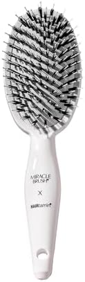 Hairtamin Hair Brush for All Hair Types | Paddle Brush for Blow Drying, Detangling, and Straightening | Anti-Static, Lightweight, and Ergonomic Design | Hair Brush for Men, Women, Kids, and Pets by Hairtamin