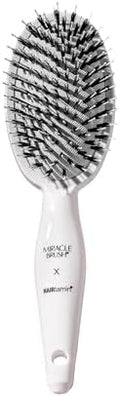 Hairtamin Hair Brush for All Hair Types | Paddle Brush for Blow Drying, Detangling, and Straightening | Anti-Static, Lightweight, and Ergonomic Design | Hair Brush for Men, Women, Kids, and Pets by Hairtamin