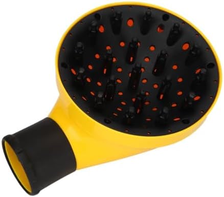 Hair Dryer Diffuser Attachment, ABS Blow Dryer Diffuser for Curly Hair Drying and Styling, Yellow, 7.87 x 6.10 in - Image 7