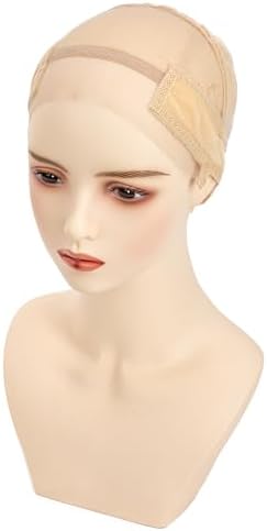 Lace Wig Grip Cap, Beige Wig Caps for Women Keeping Wig in Place, 13x4 HD Transparent Lace Front Wig Caps with Adjustable Wig Grip Cap Band Non Slip, Wig Caps - Image 6